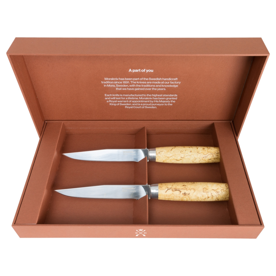 Couteau à frire en boîte cadeau, 2 pièces, Masur - Morakniv