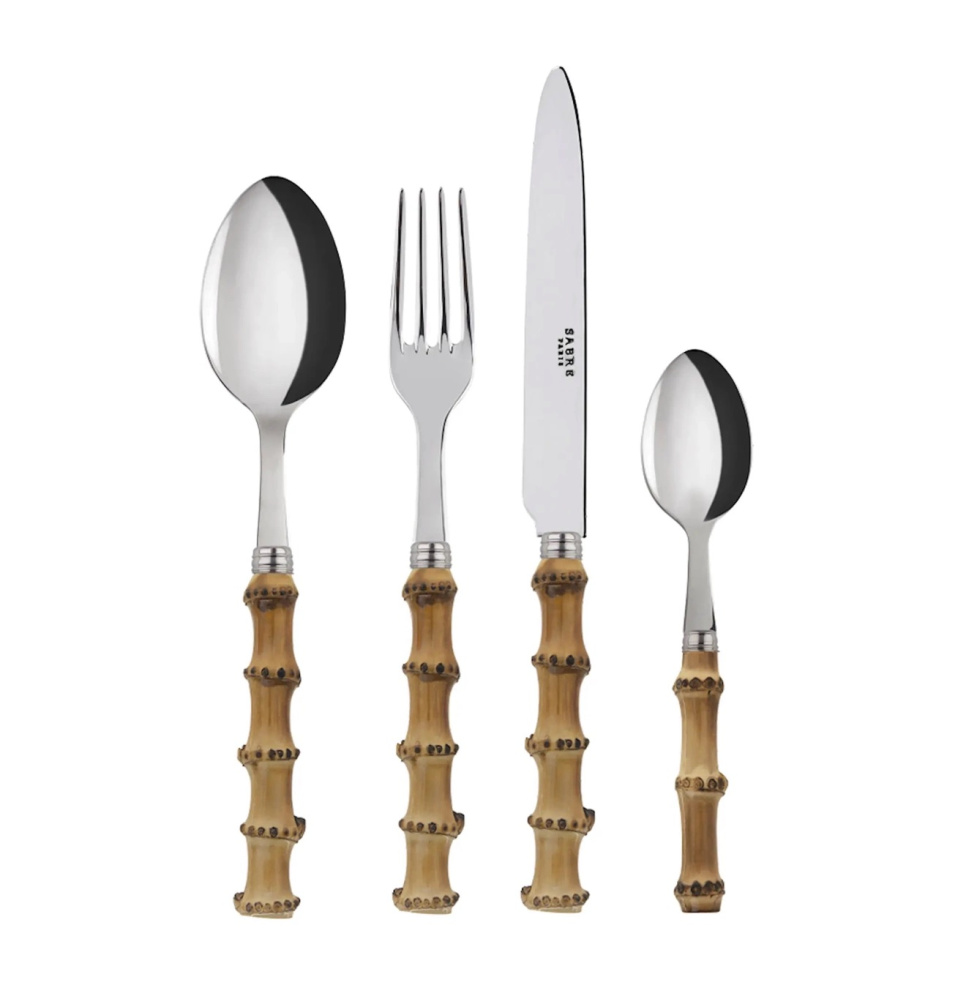 Set de couverts, 4 pièces, Panda Bambu - Sabre Paris dans le groupe Arts de la table / Couverts / Couverts l\'adresse The Kitchen Lab (2195-31384)