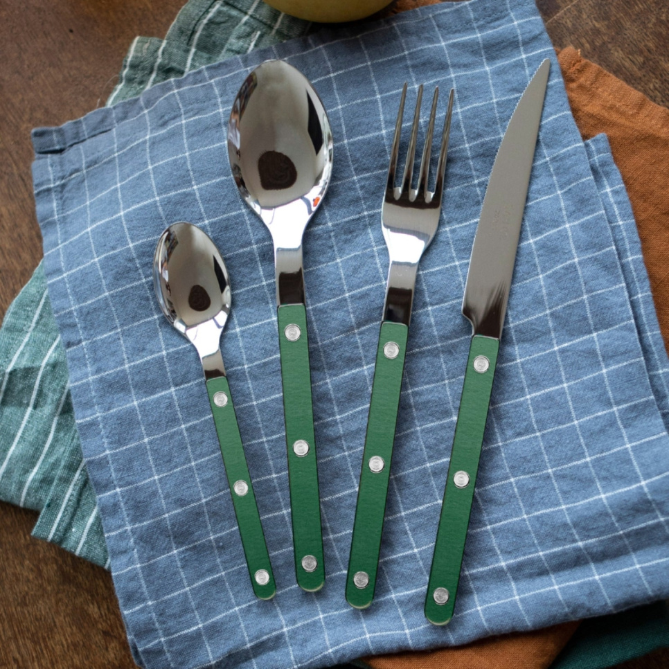 Set de couverts, 24 pièces, Bistrot Pearly, Dark green - Sabre Paris