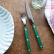 Set de couverts, 24 pièces, Bistrot Pearly, Dark green - Sabre Paris
