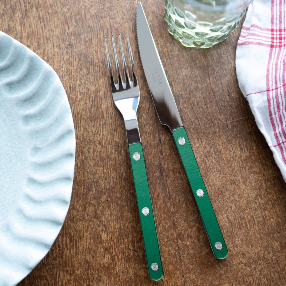 Set de couverts, 24 pièces, Bistrot Pearly, Dark green - Sabre Paris