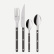 Set de couverts, 24 pièces, Bistrot Pearly, Dark grey - Sabre Paris