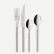 Set de couverts, 24 pièces, Bistrot Pearly, Grey - Sabre Paris