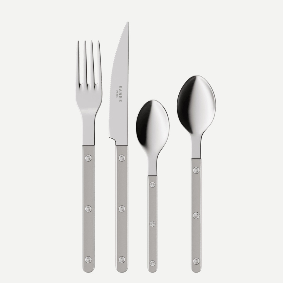 Set de couverts, 24 pièces, Bistrot Pearly, Grey - Sabre Paris dans le groupe Arts de la table / Couverts / Couverts l\'adresse The Kitchen Lab (2195-32321)