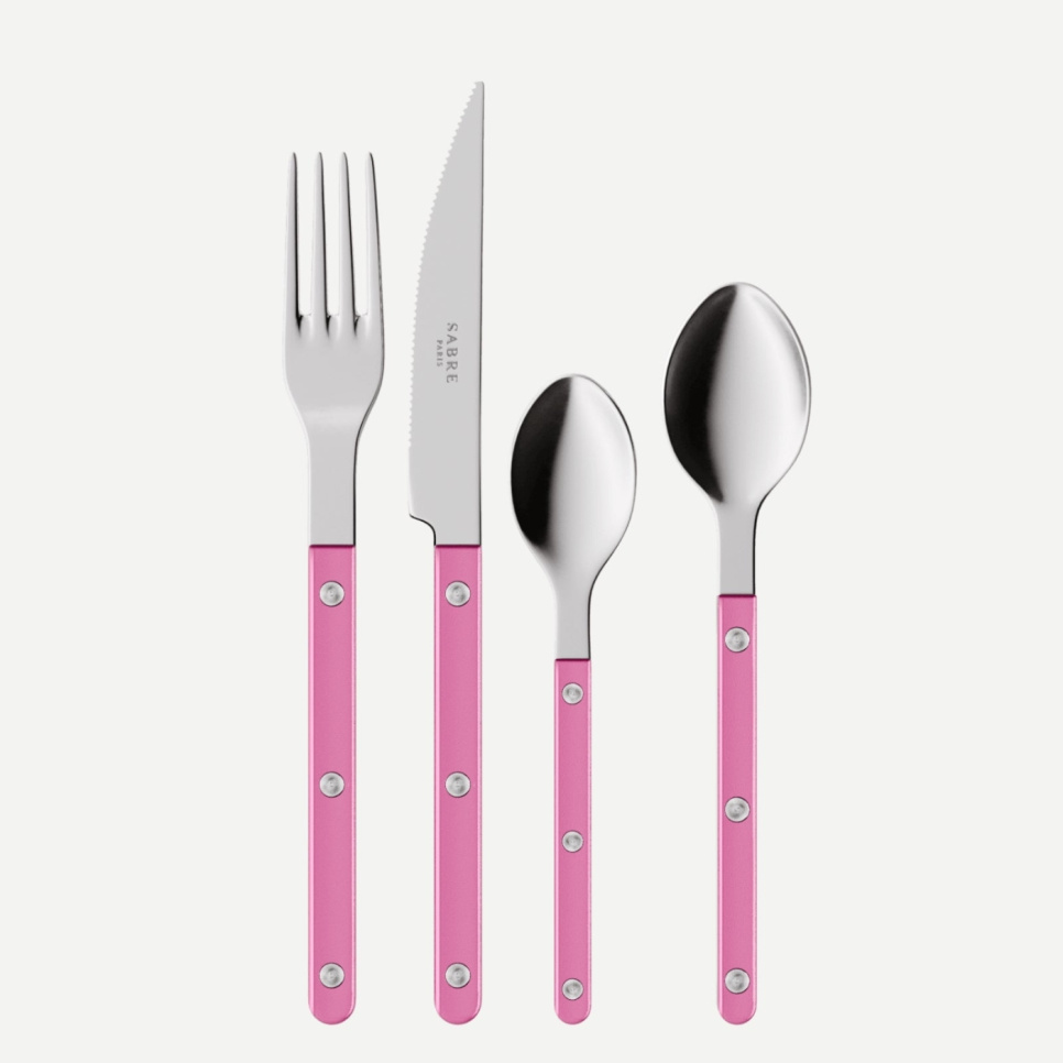 Set de couverts, 24 pièces, Bistrot Pearly, Pink - Sabre Paris dans le groupe Arts de la table / Couverts / Couverts l\'adresse The Kitchen Lab (2195-32329)