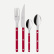 Set de couverts, 24 pièces, Bistrot Pearly, Red - Sabre Paris