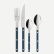 Set de couverts, 24 pièces, Bistrot Pearly, Steel blue - Sabre Paris