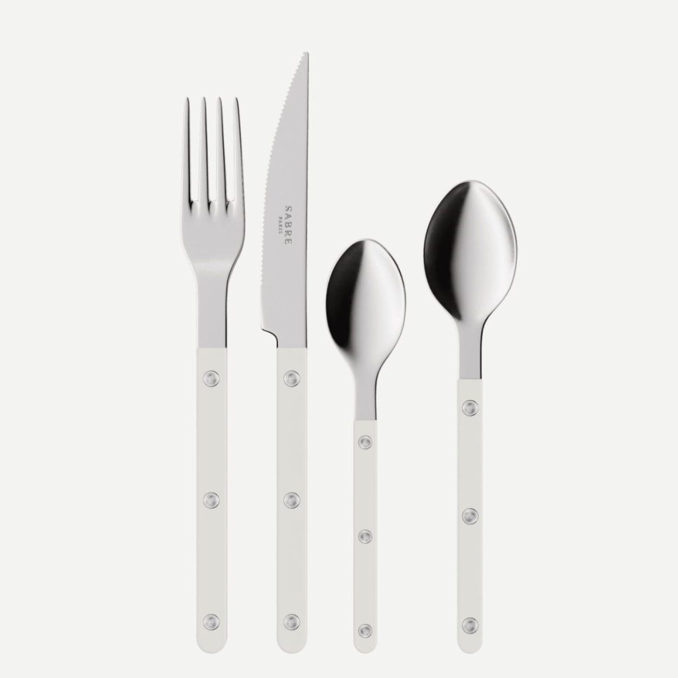 Set de couverts, 24 pièces, Bistrot, White - Sabre Paris dans le groupe Arts de la table / Couverts / Couverts l\'adresse The Kitchen Lab (2195-32349)