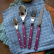 Set de couverts, 4 pièces, Bistrot Pearly, Aubergine - Sabre Paris