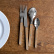 Set de couverts, 4 pièces, Bistrot Pearly, Caramel - Sabre Paris