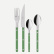 Set de couverts, 4 pièces, Bistrot Pearly, Garden green - Sabre Paris