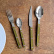 Set de couverts, 4 pièces, Bistrot Pearly, Moss - Sabre Paris