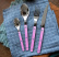 Set de couverts, 4 pièces, Bistrot Pearly, Pink - Sabre Paris