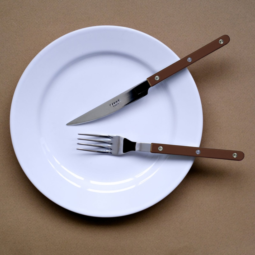 Set de couverts, 4 pièces, Bistrot, Chocolate - Sabre Paris