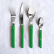 Set de couverts, 4 pièces, Bistrot, Garden green - Sabre Paris