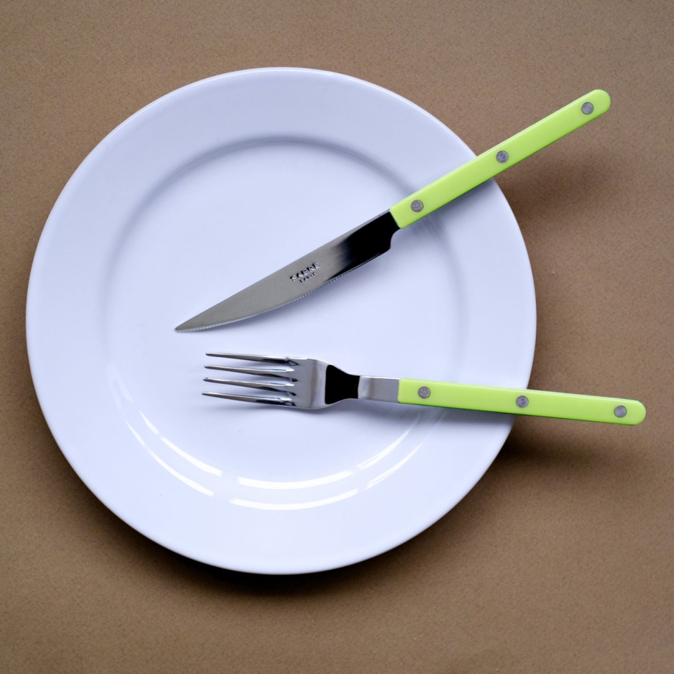 Set de couverts, 4 pièces, Bistrot, Lime - Sabre Paris