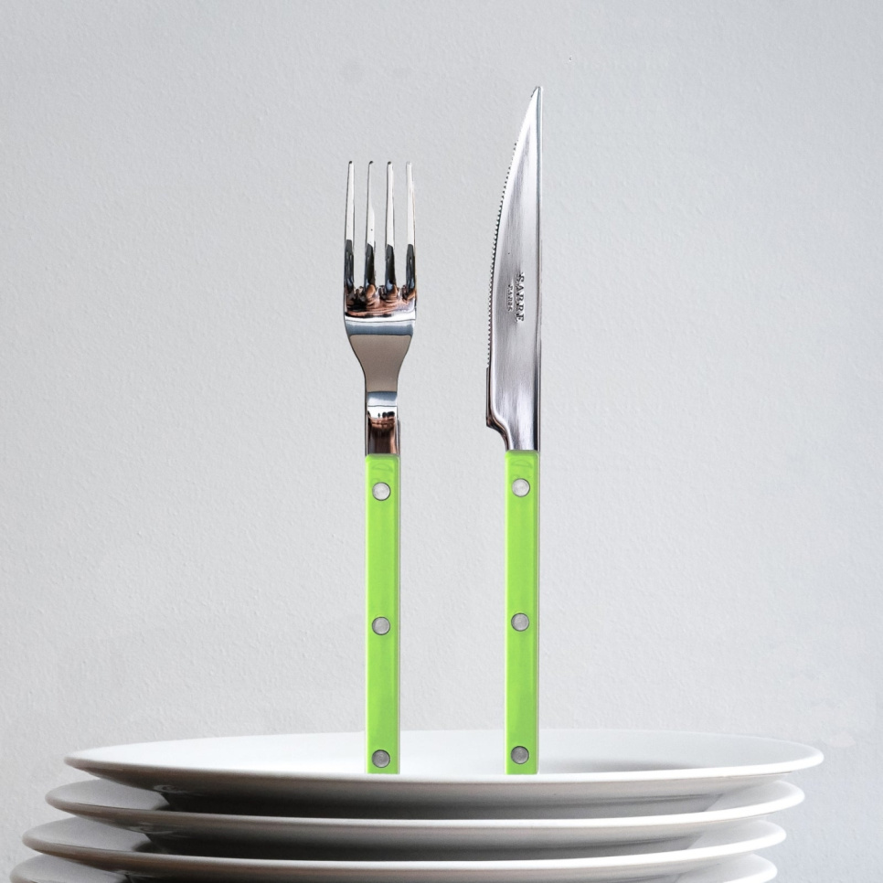 Set de couverts, 4 pièces, Bistrot, Lime - Sabre Paris