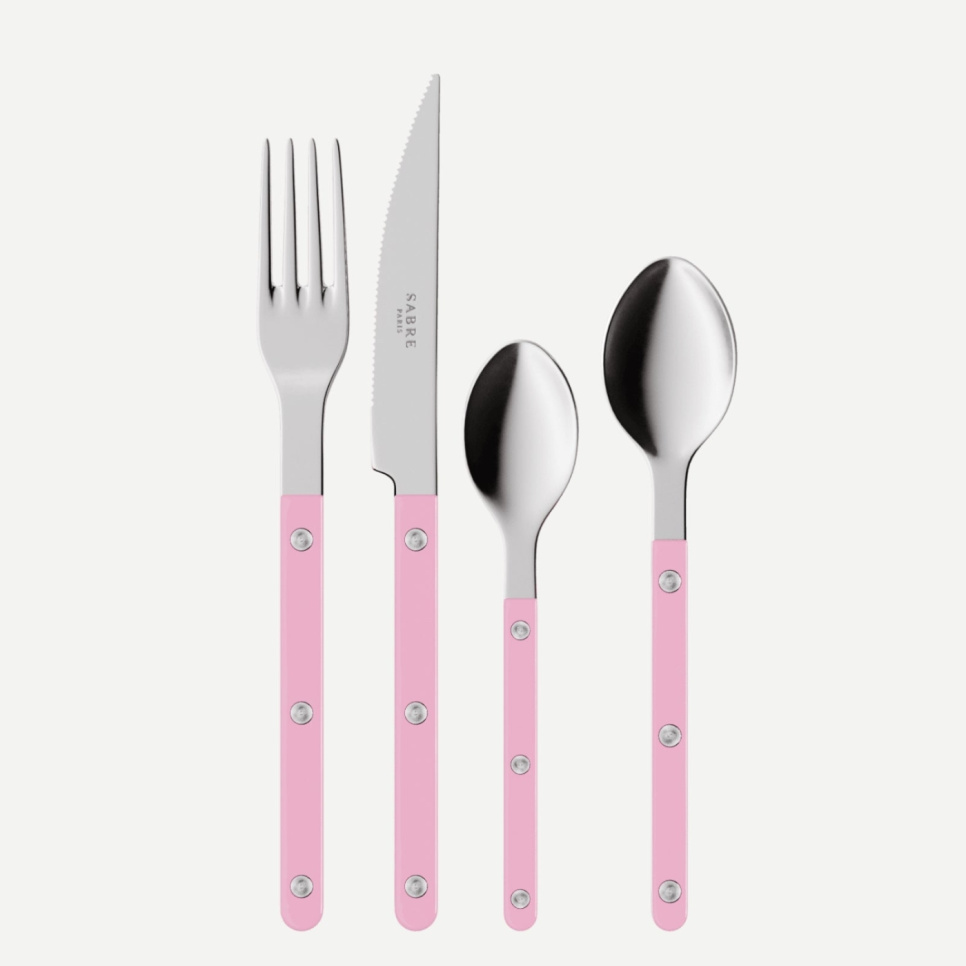 Set de couverts, 4 pièces, Bistrot, Pink - Sabre Paris dans le groupe Arts de la table / Couverts / Couverts l\'adresse The Kitchen Lab (2195-32381)
