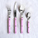 Set de couverts, 4 pièces, Bistrot, Pink - Sabre Paris