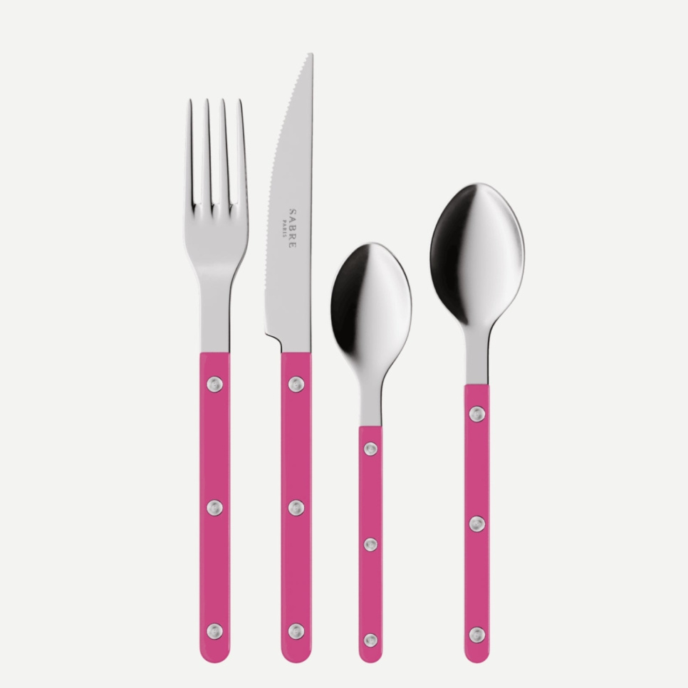Set de couverts, 4 pièces, Bistrot, Raspberry - Sabre Paris dans le groupe Arts de la table / Couverts / Couverts l\'adresse The Kitchen Lab (2195-32382)