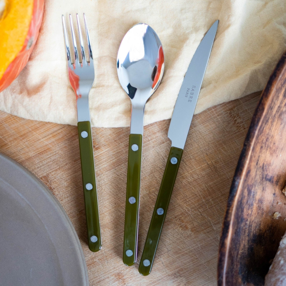 Couteau de table, Bistrot, Green fern - Sabre Paris