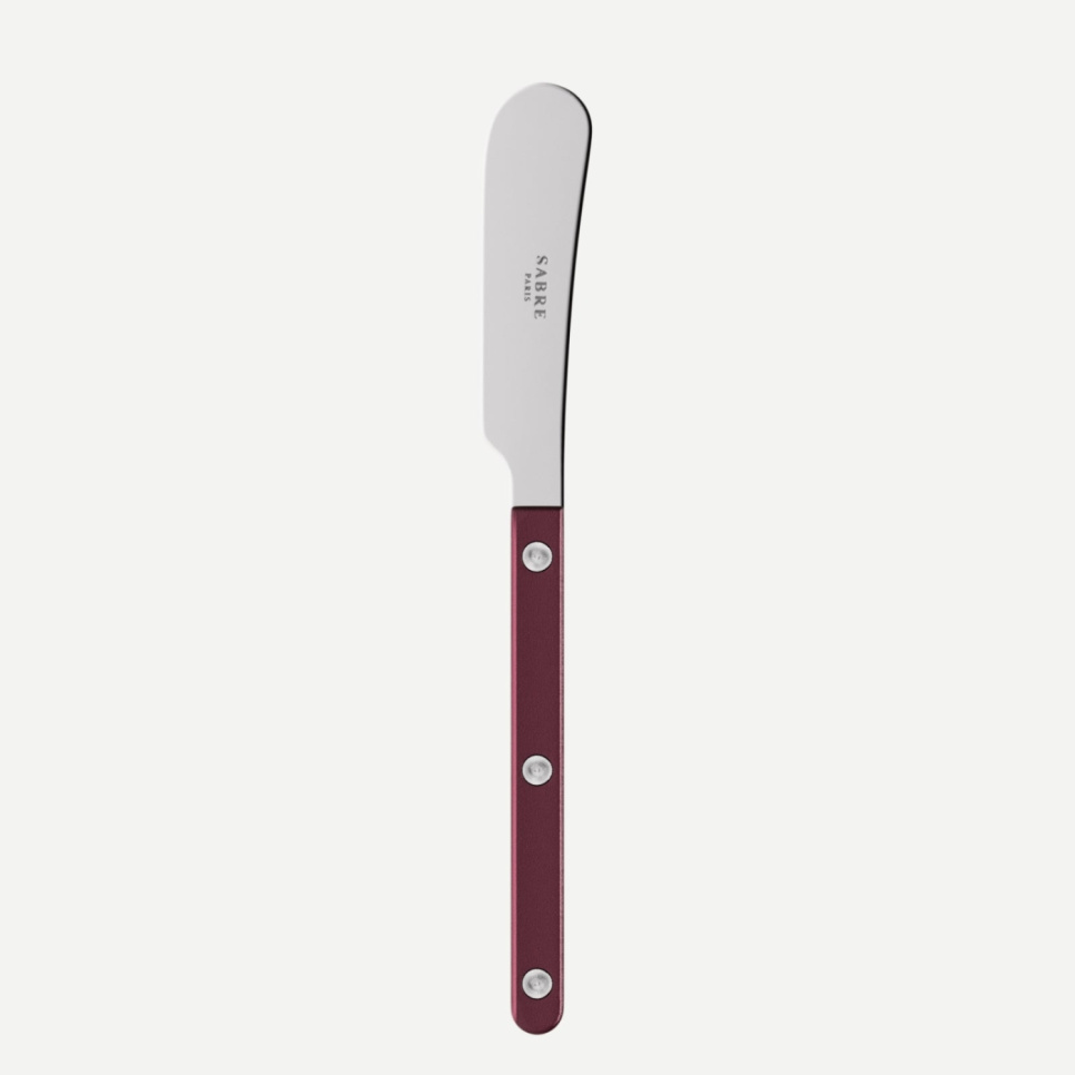 Couteau à beurre, Bistrot Pearly, Aubergine - Sabre Paris dans le groupe Arts de la table / Couverts / Couteaux à beurre l\'adresse The Kitchen Lab (2195-32540)