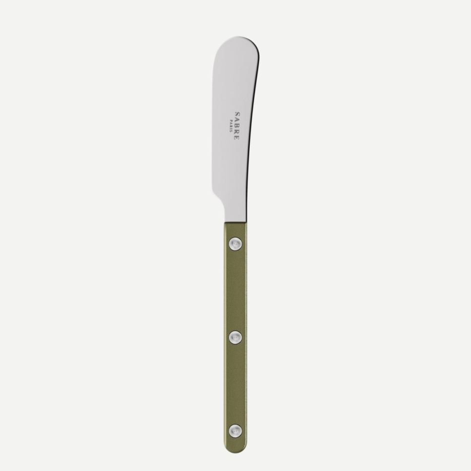 Couteau à beurre, Bistrot Pearly, Olive - Sabre Paris dans le groupe Arts de la table / Couverts / Couteaux à beurre l\'adresse The Kitchen Lab (2195-32551)
