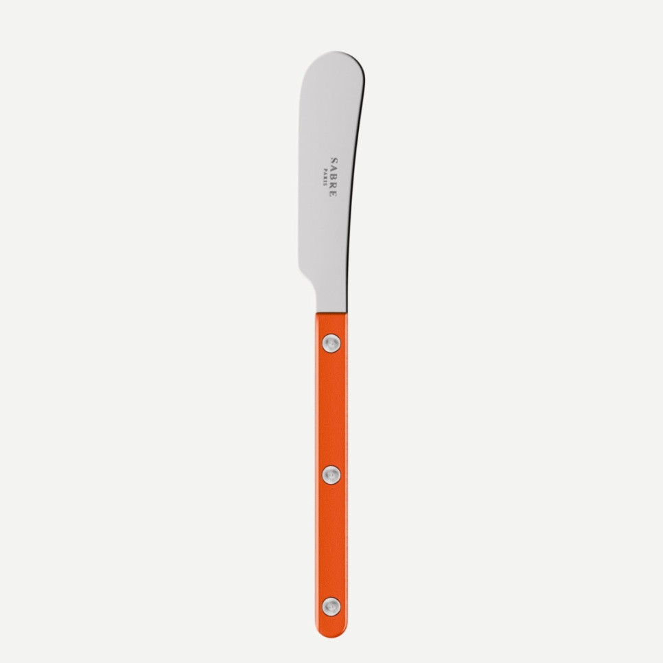 Couteau à beurre, Bistrot Pearly, Orange - Sabre Paris dans le groupe Arts de la table / Couverts / Couteaux à beurre l\'adresse The Kitchen Lab (2195-32552)