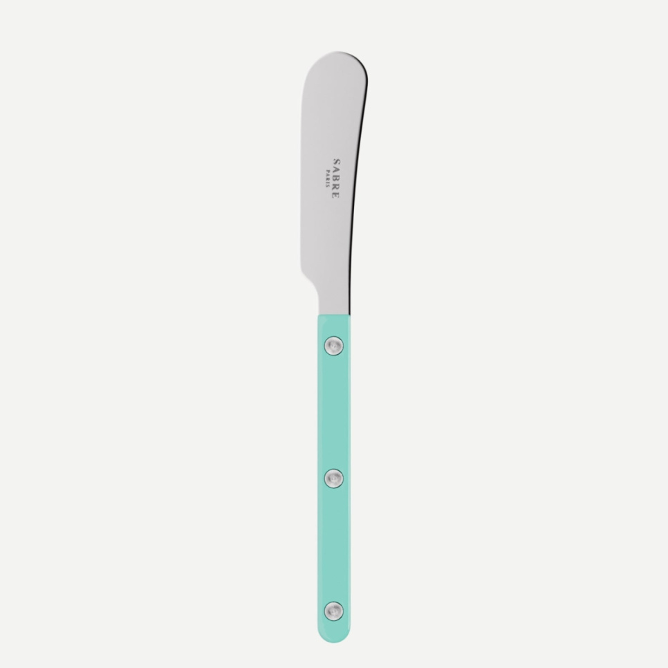 Couteau à beurre, Bistrot, Turquoise - Sabre Paris dans le groupe Arts de la table / Couverts / Couteaux à beurre l\'adresse The Kitchen Lab (2195-32573)