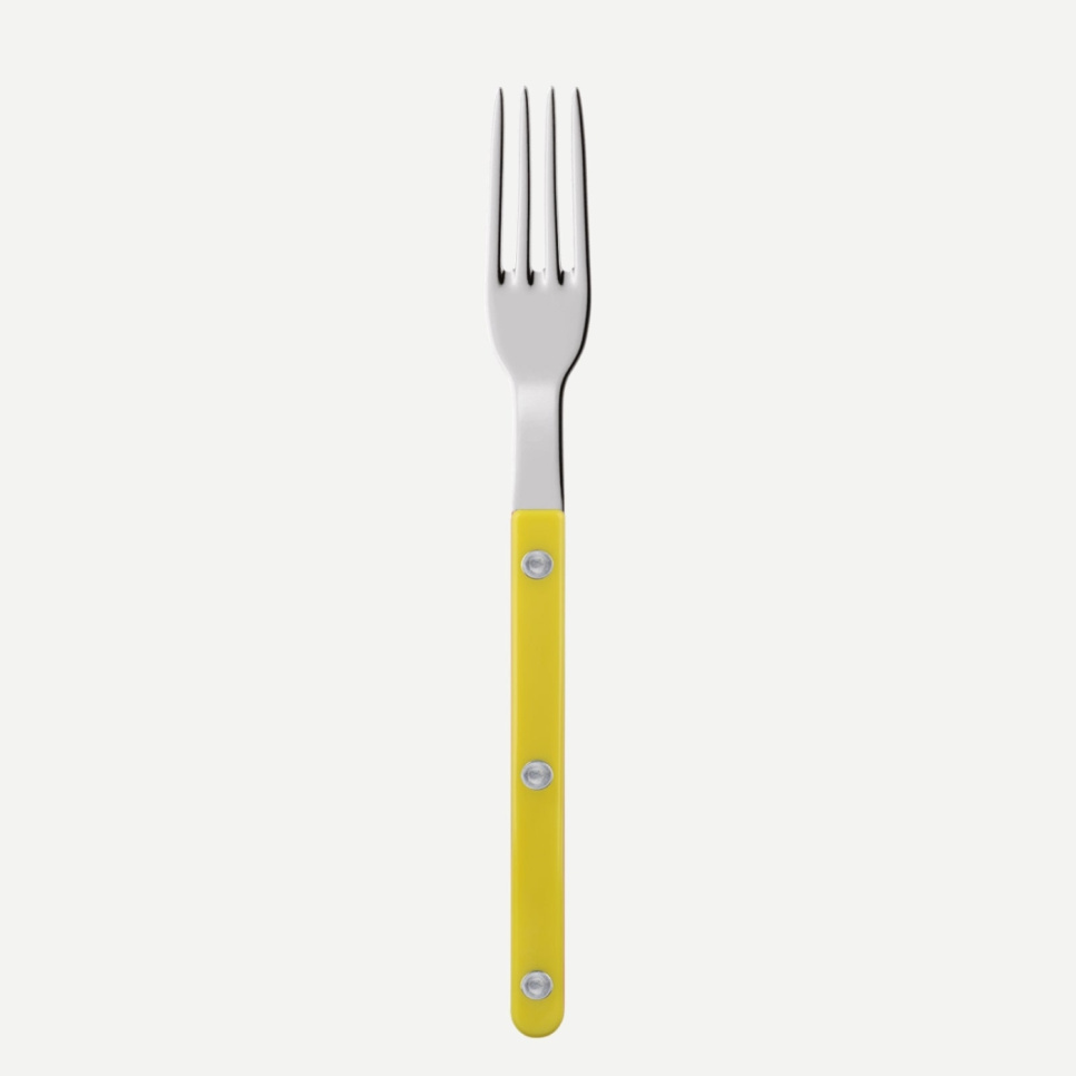 Fourchette à gâteau, Bistrot, Yellow - Sabre Paris dans le groupe Arts de la table / Couverts / Fourchettes l\'adresse The Kitchen Lab (2195-32640)