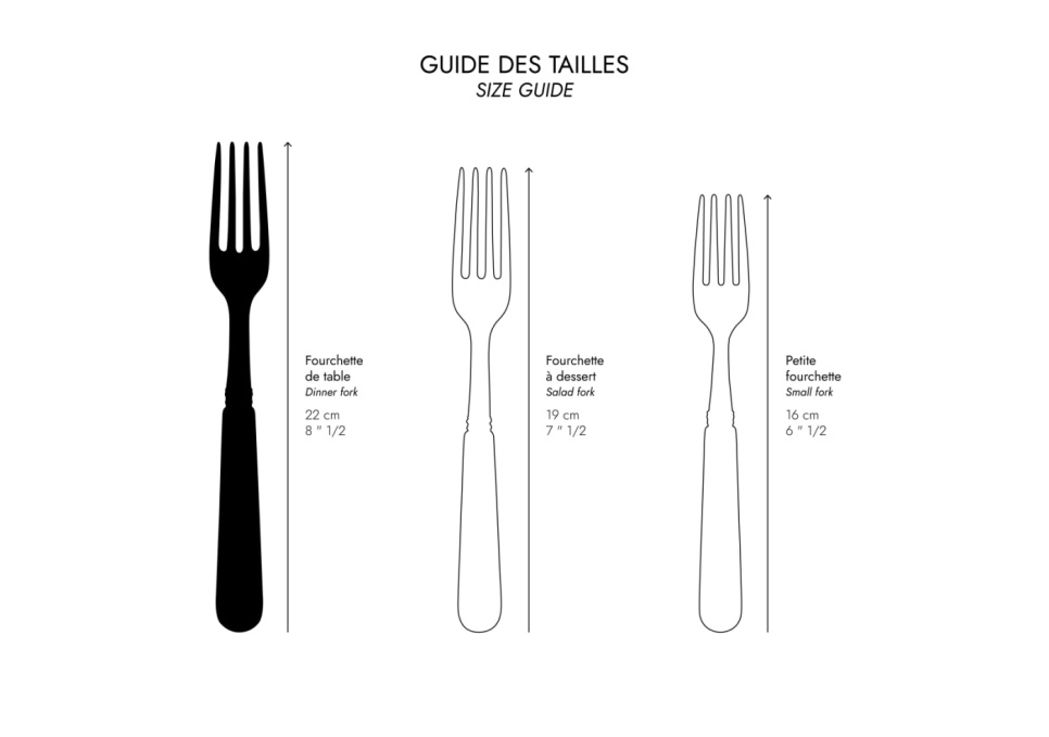Fourchette de table, Bistrot Teak - Sabre Paris