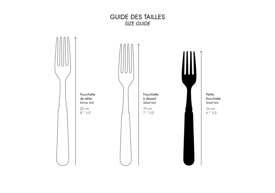 Fourchette à gâteau, Bistrot Teak - Sabre Paris