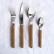 Service de couverts, 24 pièces, Bistrot Teak - Sabre Paris