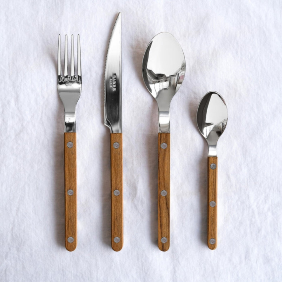 Service de couverts, 24 pièces, Bistrot Teak - Sabre Paris