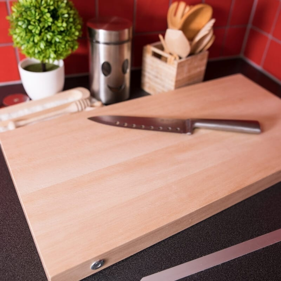 Planche à découper en hêtre, boulonnée - AT-Line