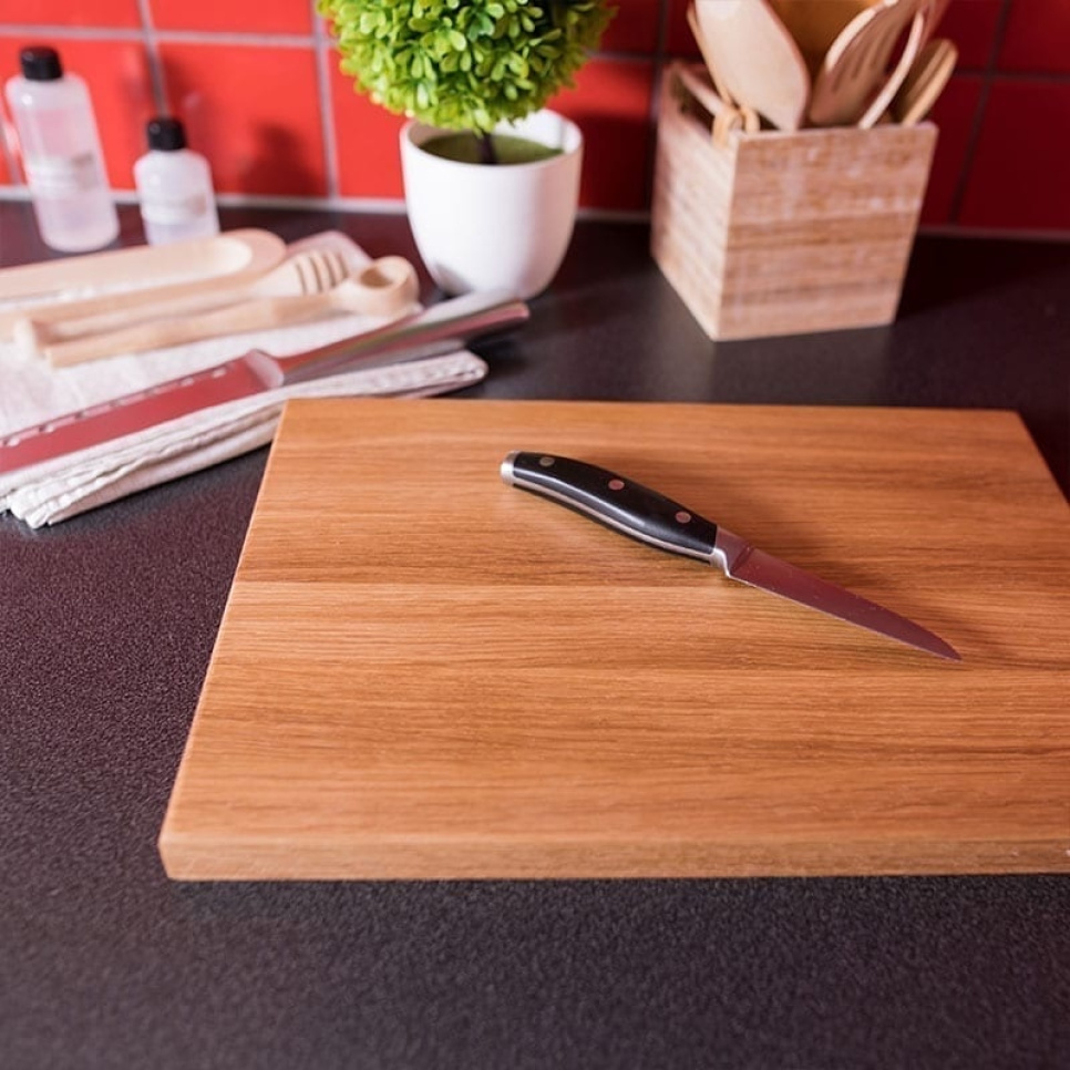 Planche à découper en chêne huilé, Simple, 35x25 cm - AT-Line