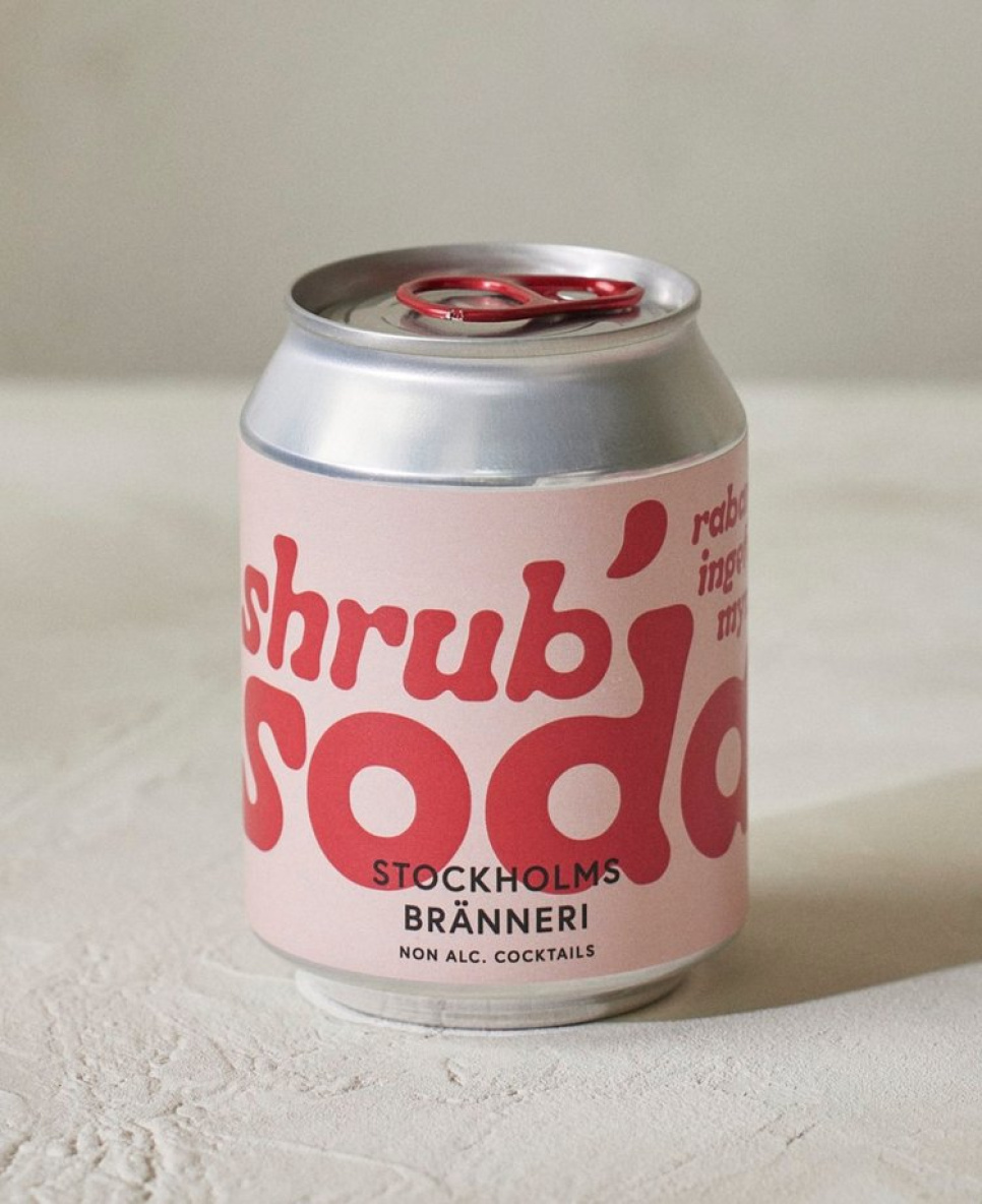 Shrub Soda Rhubarb, Ginger & Mint 250ml - Stockholms Bränneri dans le groupe Cocktails et Vin / Équipement à cocktail / Autre équipement à cocktail l\'adresse The Kitchen Lab (2222-30862)