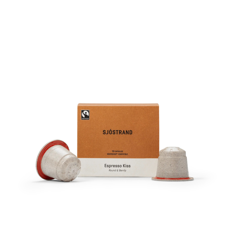 Capsules de café, Espresso Kiss, paquet de 10 - Sjöstrand dans le groupe Thé et café / Grains de café l\'adresse The Kitchen Lab (2237-31702)