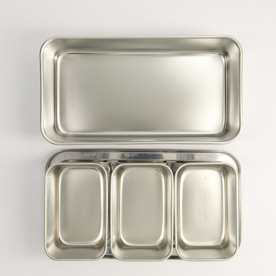 Mini-boîtes japonaises en acier inoxydable