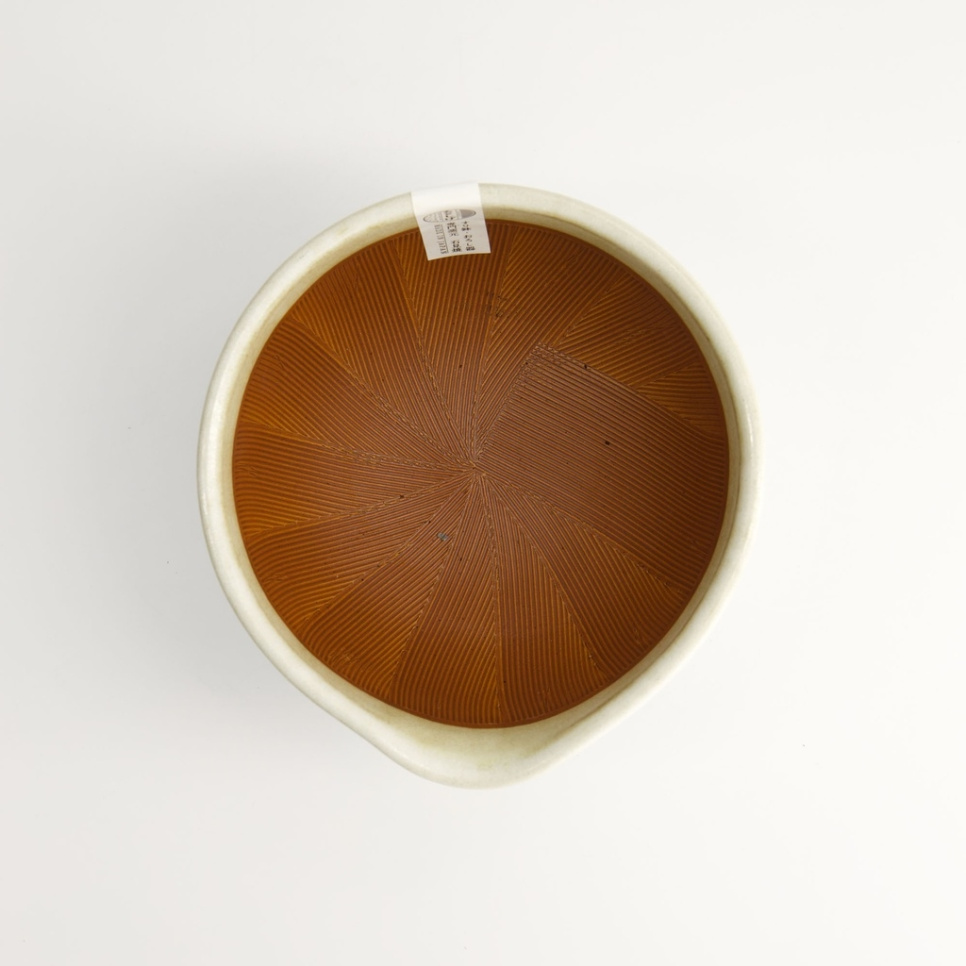 Mortier japonais, Suribachi, blanc 15,5 cm