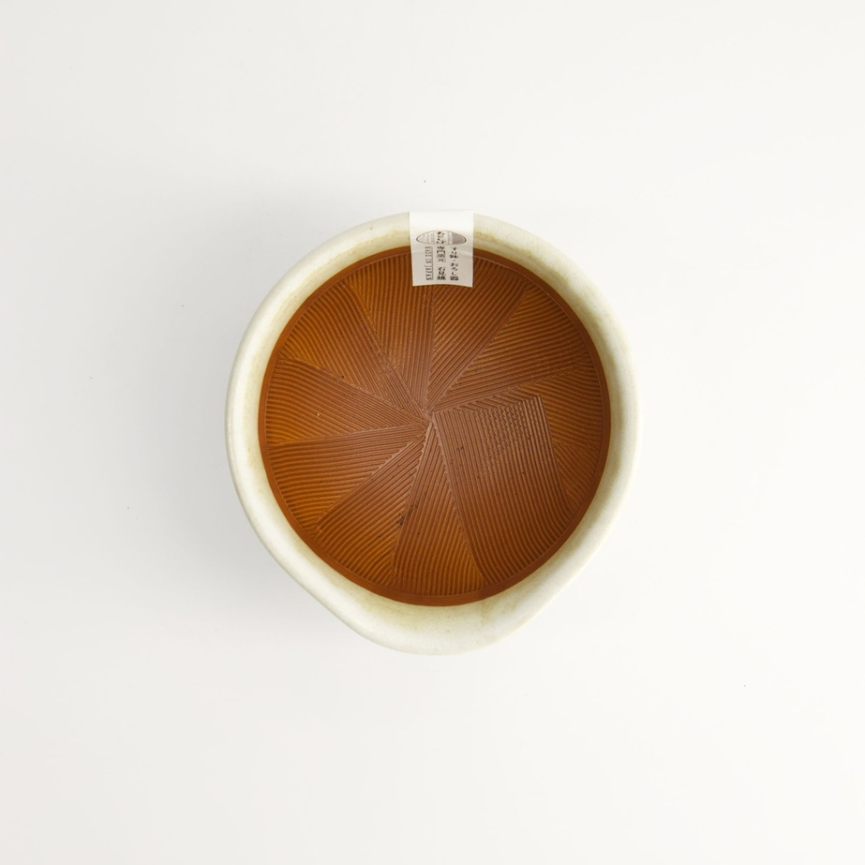 Mortier japonais, Suribachi, blanc 12 cm