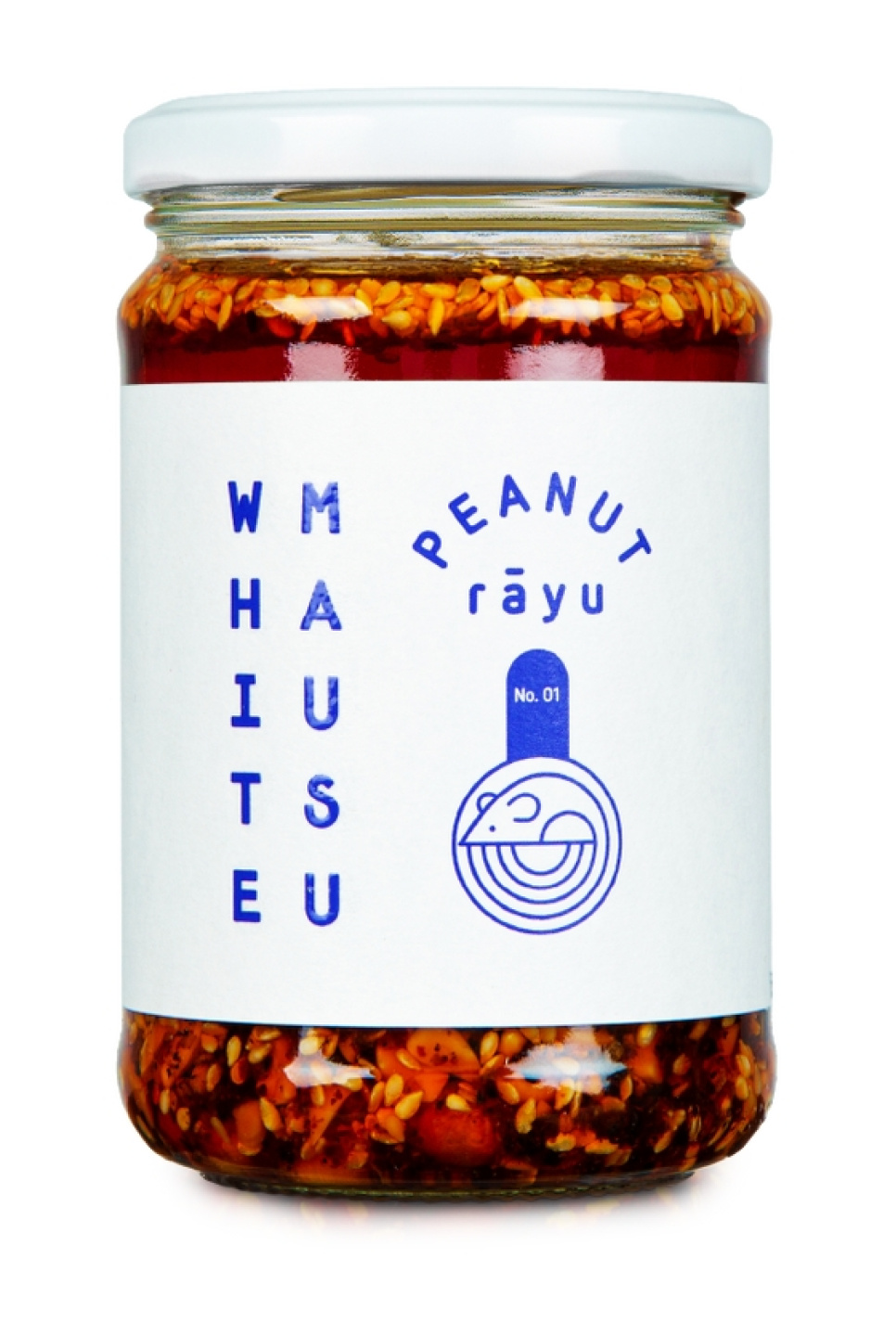 Peanut Rãyu, Huile pimentée croustillante avec cacahuètes et sésame, 240 g - White Mausu dans le groupe Cuisine / Ustensiles de cuisine / Cuisine asiatique l\'adresse The Kitchen Lab (2255-33174)