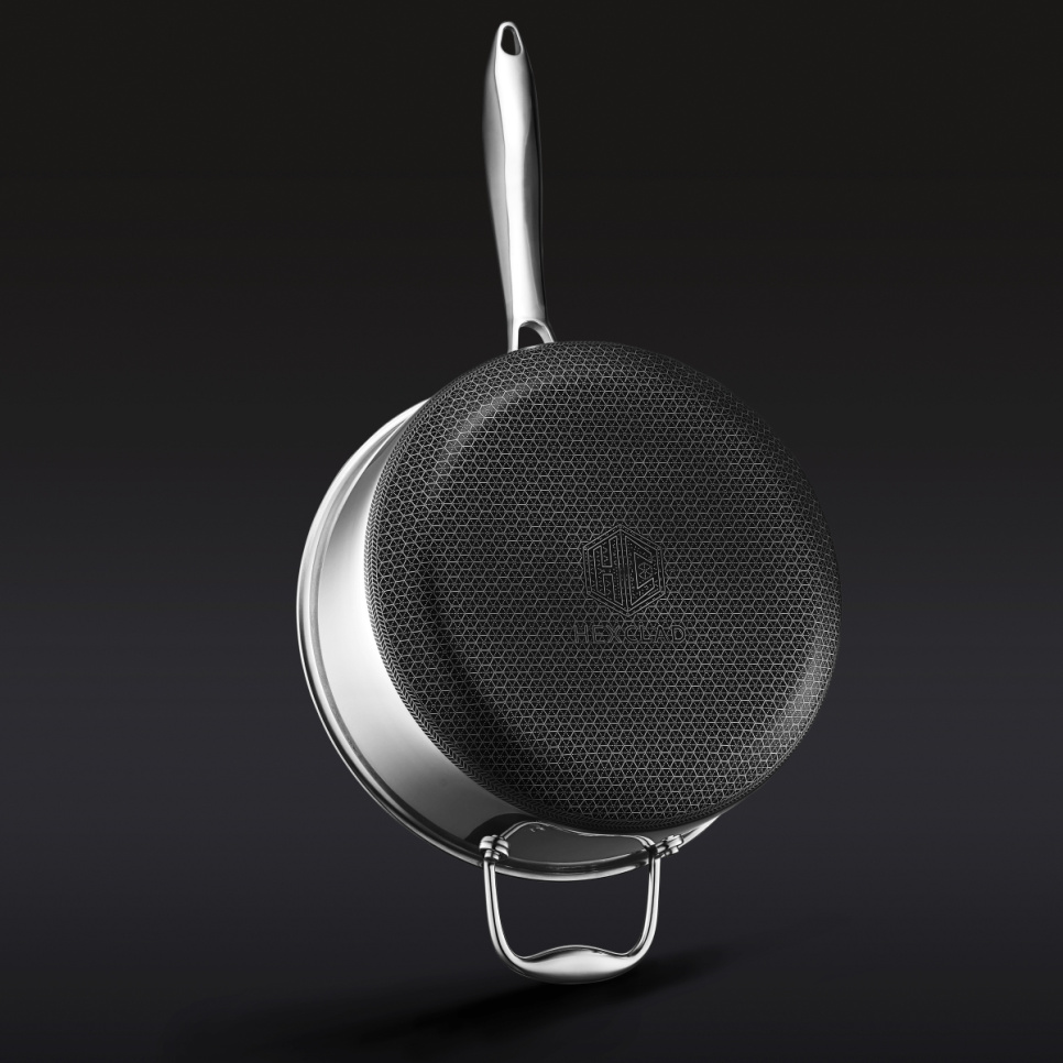 Casserole avec couvercle en verre, antiadhésive, 4.7 L - Hexclad