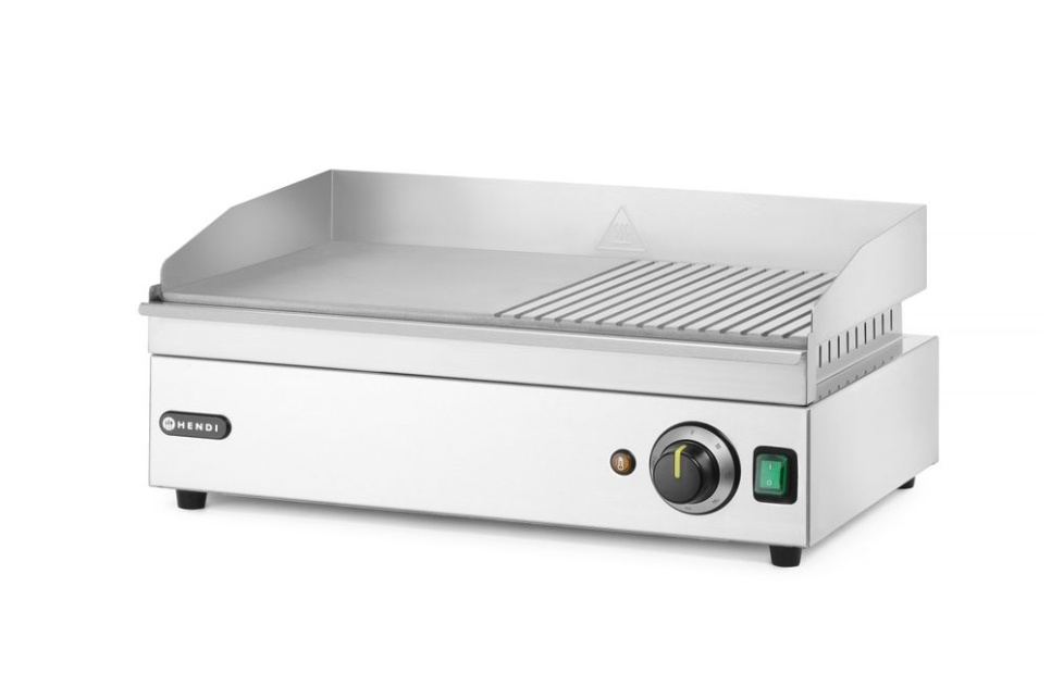 Plancha électrique 50/50 51,8 x 33 cm, Kitchen Line - Hendi
